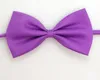 Adjustable Pet Dog Bows Tie Neck Accessory Necklace Collar Puppy Bright Color Pet Bows Dog Apparel Mix Color YD0234