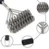 Three Wire Spring Non-stick Barbecue Grill BBQ Brush Stainless Steel Wire Bristles Cleaning Brushes With Handle Durable Cooking BBQ Tools