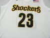 Custom Men Youth women Vintage Wichita State Shockers Fred VanVleet #23 Basketball Jersey Size S-4XL or custom any name or number jersey