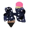 Kids Bow Hair Clip 6 kleuren Back to School Girl Handmade Draad Haaraccessoires Kleur Stiking Potlood Bloemhoofdtooi JY6212788845