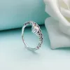 Clear CZ Diamond Fairytale Tiara Ring Original Box for Pandora 925 Sterling Silver Crown Women Wedding Ring Set308j