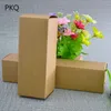 Hediye Sargısı 5 PCS 7 Boyutlar Dikdörtgen Kağıt Kutusu Beyaz/Kahverengi Kraft Kutular Kozmetik Ambalaj Küçük Karton Şimdiki