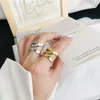 Wholesale- Schmuck-Set für Frauen Luxus-Designer-Gold-Silber-Cluster Ring Mode Bürodame Ring Schmuck Accessoires lieben Geschenk