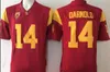 NCAA USCトロイの木馬SAMダルノルドカレッジフットボールジャージ（名前付き名称）55ジュニアシー43トロイポラマル大学サッカーシャツ