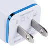 المعادن المزدوج USB الجدار شحن شاحن الولايات المتحدة الاتحاد الأوروبي التوصيل 2.1A AC محول الطاقة لفون Samsung Galaxy Note LG Tablet iPad