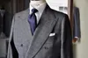 Wysokiej Jakości Plaid Ślub Tuxedos Groom Najlepsze męskie Garnitury ślubne Mężczyźni Slim Fit Custom Made Jacket Blazer