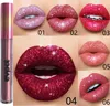 EVPCT Glitter Flip Lip Gloss Velvet Matte Lip Tint Waterproof Long Lasting Diamond Flash Shimmer Liquid Lipstick 15 Colors