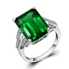 Anillos Yuzuk Silver 925 ювелирные изделия изумрудные кольца зеленый драгоценный камень серебро 925 женщин модные кольца для женщин свадьба вечеринка изысканные украшения1