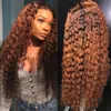 brazilian deep wave t part lace wigs 1b 99j orange ginger ombre color t lace remy human hair wigs deep wave wigs pre plucked7550603