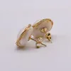 Ny DIY barock pärlörhängen guld kvinnliga örhängen naturlig vit barock pärla unik gåva kvinnor039s pärla örhängen24994531899491