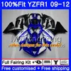 Injection For YAMAHA YZF 1000 R 1 YZF R1 2009 2010 2011 2012 Purple white hot 241HM.33 YZF-1000 YZF-R1 YZF1000 YZFR1 09 10 11 12 Fairing Kit