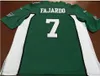 Custom Men Saskatchewan  Roughrider Cody FAJARDO #7 real Full embroidery College Jersey Size S-5XL or custom any name or number jersey
