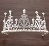2020 Bling Beaded Crystallen Bruiloft Crowns Bridal Diamond Sieraden Rhinestone Hoofdband Haar Crown Accessoires Party Tiara Goedkope Gratis verzending