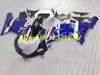 SUZUKI GSXR600 용 오토바이 페어링 키트 750 K1 01 02 03 GSXR600 GSXR750 2001 2002 2003 ABS 블루 Whtie 페어링 세트 + 선물 용품 SM34