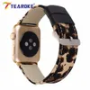 Cool Leopard Genuine Leather Lining Watchband For Apple Watch 4 40mm 44mm 38mm 42mm Fashion Bracelet Band Strap For Iwatch 1 2 3 T190620