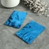 500 pcs 8 * 12cm Azul Heat Selo Open Top Folha de Alumínio Folha de Vácuo Saco Mylar Plástico Embalagem Bag Chocolate e Chá Armazenamento Saco