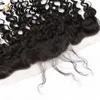 Curly Wave 13x4 Lace Frontal Virgin Human Hair With Bleach Knots Brazilian Malaysian HD Lace Frontals 9A3056405