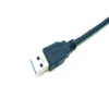 Kwadratowy portowy port USB 3.0 panelowy przedłużacz montażowy kabel z klamrą do samochodów ciężarówka łódź motocykl deska rozdzielcza 3 stóp