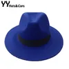 Masculina de lã de feltro de lã pressão borda Hat Trilby Mulheres Vintage Panamá Cloche Cap Fedora de feltro de lã Jazz Chapéus 14 cores YY0397 T200104