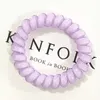 Colorful Telephone Wire Cord Pony Tails Holder Gum Good Quality Girls Elastic Hair Rope Candy Color Bracelet 18 Colors