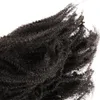 Peruvian VMAE 4B 4C 12 إلى 26 بوصة 120 جرام اللون الطبيعي الأفرو غريب الأطوار مجعد ذيل عذراء غير مجبر على ذيل الشعر البشري