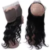 360 Lace Frontal Body Wave Closure Virgin Human Hair Closures Pré-Plucked Band Closures com Baby Hairs 10 12 14 16 2695