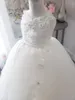 Precioso vestido de baile, vestido de niña de las flores, cuello joya, sin mangas, encaje de tul, cristal, vestido de novia, largo hasta el suelo, pieza de cumpleaños para niña