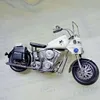 Tinplate Vintage Police Motorcykel Diecast Modell Bilar, Handgjorda prydnad, Party Kid 'Birthday Gift, Samla, Heminredning