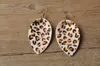 Leopard Leaf серьги для женщин ювелирные изделия легкие Кожа PU серьги ручной работы Statement Teardrop 8 Styles Lady Модные аксессуары