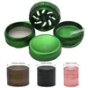 3 Different Size Metal Spice Herb Grinder 40MM 50MM 63MM 4 Piece Aluminum Tobacco Herb Grinders Can Customize Own Logo