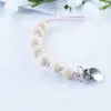 Schnuller Clip Kette Baby, Kleinkind Soothie Zubehör Kinder Holz Perlen Verhindern drop Paci Halter Clips Beißring Dusche Spielzeug