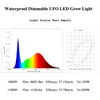 1-10V dimbare ronde UFO LED Grow Light 1500W Waterdichte IP65 Volledige spectrum Grow Lamp om hydrocultuur te bevorderen Planten vegetarissen bloeien