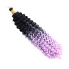 Ombre Syntetyczne oplatanie Włosów Waiń Wave 14 Inch 24strands Crochet Braids Synthetic Hair Extensions 18 Kolory Gorąca sprzedaż