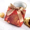 Groothandel wraps 9 stijlen 11.4x10x4.5cm Creatief bruiloft Candy met handgeschenktas voor bruiloftsreceptie Ball kan worden aangepast