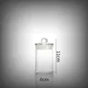 Dernières Verre Transparent Poignée Joint Couvercle Supérieur Herbe Sèche Tabac Cas De Stockage Boîte Conteneur Stash Bocaux Grinder Bong Fumer Bouteille Accessoires