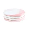 Marble Stone Ceramic Polished Coasters for Drinks Cup Mat Pad with Cork Back for Home and Kitchen Use