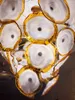 Lamp Dubai Gold Flower Chandeliers Light LED Saving Lights Custom Murano Glass Plates Lamps House Decoration Foyer Crystal Chandelier