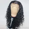 360 Transparent Glueless HD Human Hair Spets Front Wigs Brazilian Remy Deep Wave 360 ​​Frontal Full Wig For Black Women 150%Density