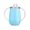 10oz Modileers Sippy Cup Двойная стена Вакуумная утепленная кружка с ручкой Pacifier Lids Baby бутылки детский тумблер