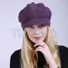 2019 hiver mode peluche en plein air chaud taille de bonnet de laine douce tricot chapeau femmes chapeau réglable 9 styles T3I5390