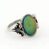 Vintage Bohemia Retro Color Change Emotion Feeling Metal Ring Temperature Control Mood Rings for Women MJ-RS008