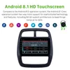 9 인치 안드로이드 GPS 내비게이션 자동차 비디오 2012-2017 Renault Kwid와 Bluetooth USB HD 터치 스크린 지원 CarPlay DVR