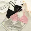 Wholesale-Bra for Women Super Thin Unlined Female Bra Triangle Cup Bralette Back Cross Women Underwear Lingerie