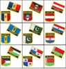 Andorra Antigua Oostenrijk Barbados Pakistan Paraguay Palestina Panama Wit-Rusland Borduurwerk Ijzer op Patches Badgesaint Lucia