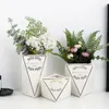 Nordic Creative Home Salon Geometrii Diament Drukuj Wazon Suszone Kwiaty Fałszywe Kwiat Ceramiczny Dekoracji Małe Ozdoby