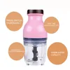 Multi-Function Mini Electric Meat Grinder Mat Processor Vegetabilisk Frukt Blender Chopper Baby Food Supplement 600ml Kök Mat Maskin