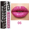 Dropshipping cmaadu diamante brilhando lipgloss festa de halloween mulheres cosméticos gliter metálico labelo brilho maquiagem profissional label