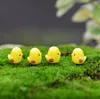 2019 Ogród DIY Dekoracji Sztuczne Mini Zwierzęta Żywicy Craft Cock Yellow Chick Kombinacja Bonsai Figurka Wróżka Micro Krajobraz