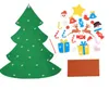 Albero di Natale in feltro fai-da-te alla moda con decorazioni per porta, appeso a parete, regalo educativo per bambini, albero di Natale, decorazioni per la casa