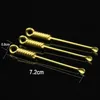 Newest Brass Shovel Scoop Spoon Portable For Snuff Snorter Sniffer Wax Powder Pill Herb Smoking Pipe Hookah Shisha Tool Accessorie4572134